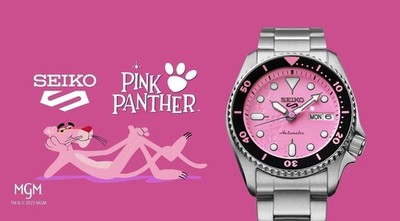 Seiko 5 Sports SRPM07 Pink Panther Limited Edition Automatic watch 100m jdm USA