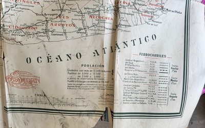 Argentine - centre et le sud de l Argentine avec les réseaux ferroviaires nation