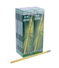 Ticonderoga Woodcase Pencil - #2 Pencil Grade - Black Lead - Yellow Barrel - 96