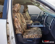 For 2019-2023 Ford Ranger Crew Seat Covers, Full Set in TT DRT Neoprene Camo