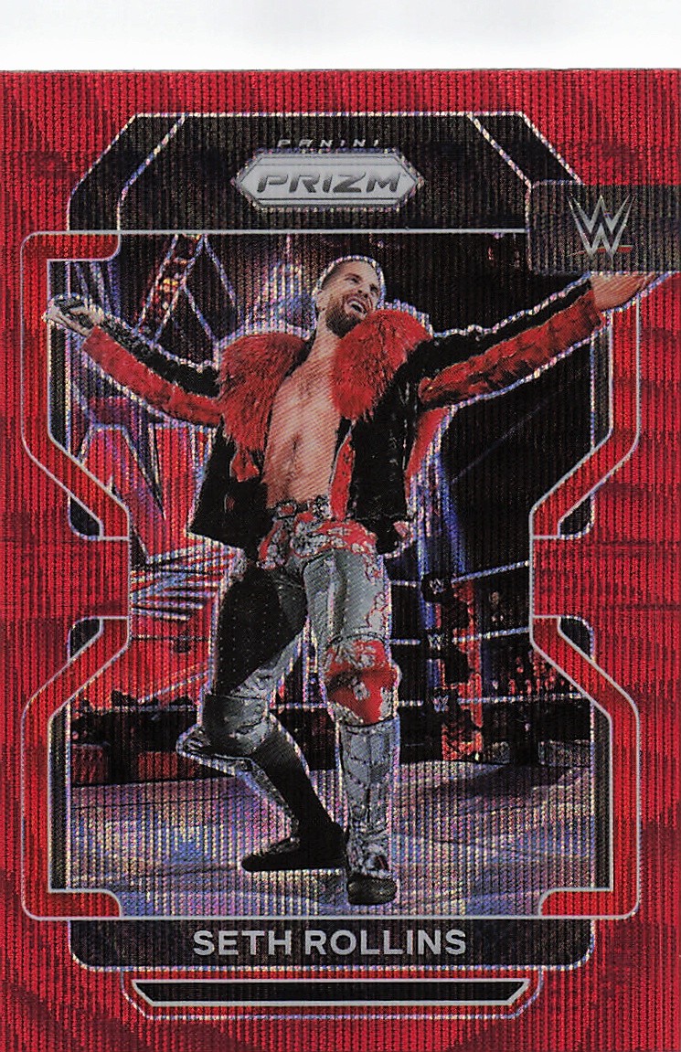 2022 Panini Prizm WWE #111 Seth Rollins Ruby Wave