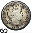 1913-S Barber Dime, Scarcer San Francisco Date