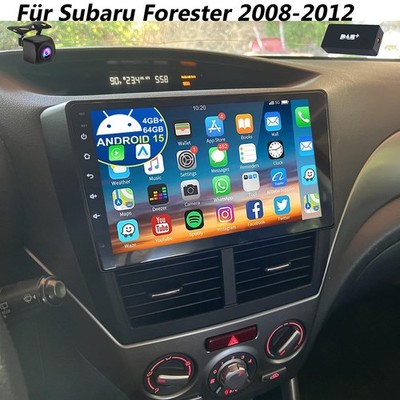 DAB+ 4+64G Für Subaru Forester 2008-12 Android 15 Autoradio Carplay GPS WIFI Kam