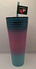 Starbucks 2024 Valentine's Day Tri-Color Gradient Tumbler 24oz Venti Cup