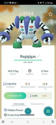 Pokemon Go Shiny Legendary Regigigas 