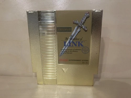Zelda II Adventure of Link (NES) Gold Authentic Cleaned Tested Original Owner