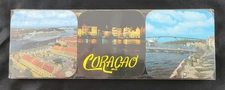 Vintage Cork Drink Coaster Curacao Lot of 6 New Old Stock Cruise Ship Port City