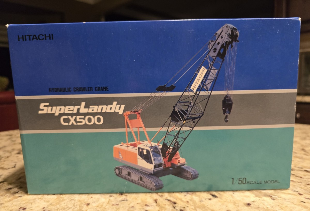 Hitachi Super Landy CX500 Hydraulic Crawler Crane 1/50 Made In