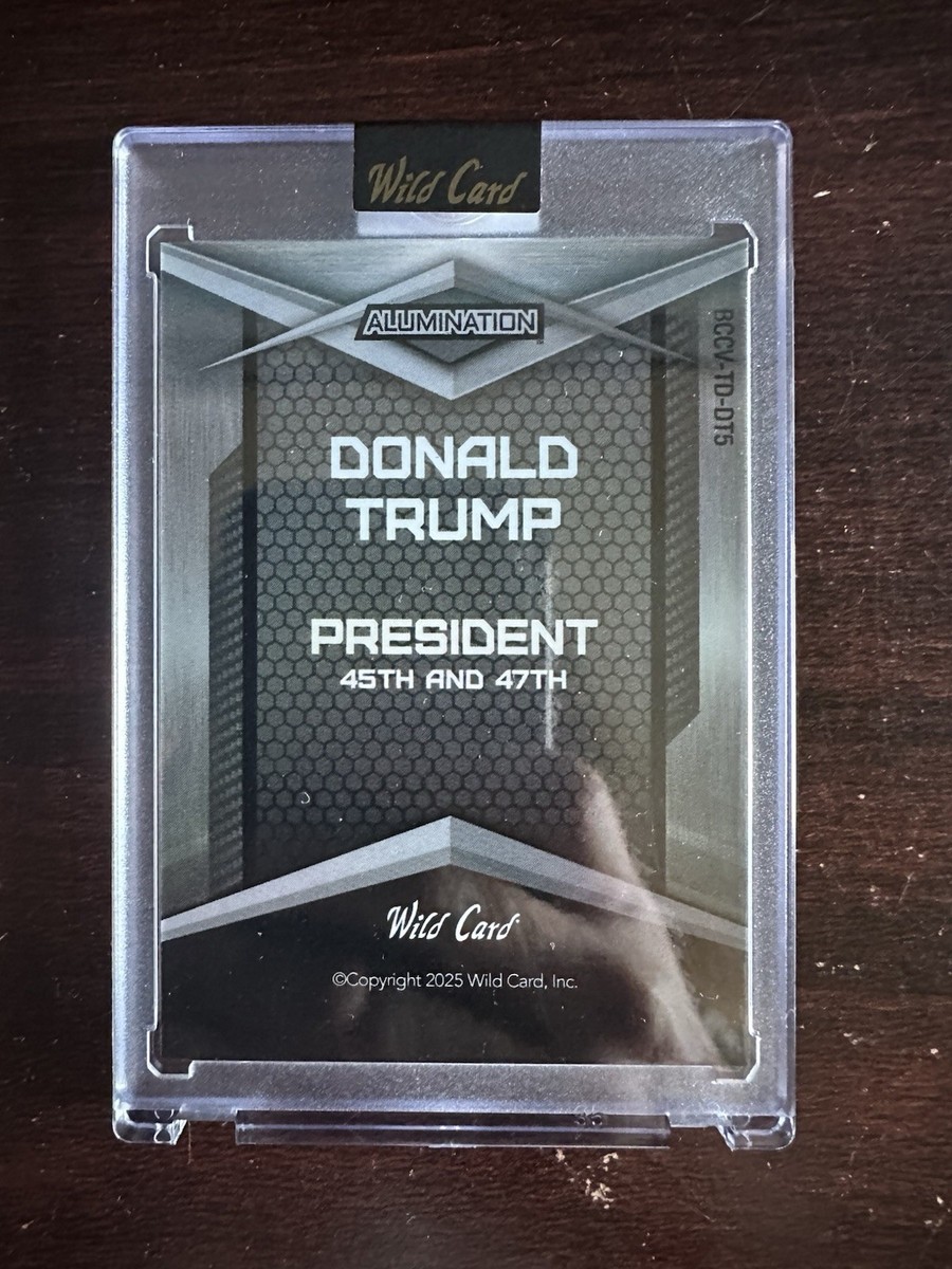 2025 Wild Card Alumination Trump 1/1 MAGA Donald Trump | eBay