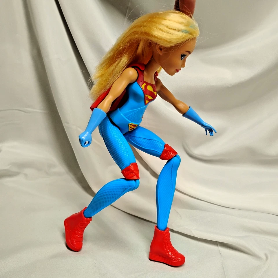 2015 Mattel SuperGirL кукла DC Comics - блондинка красный плащ супер герой фигурка - Изображение 3 из 4