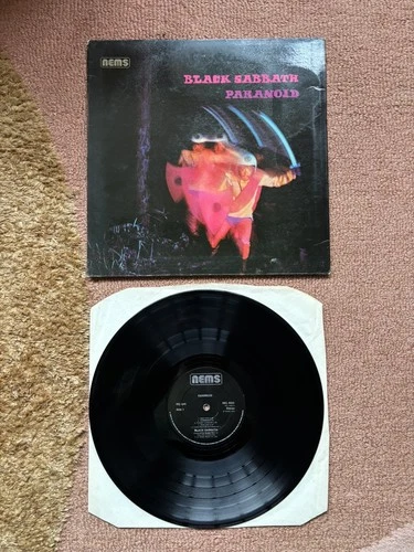 Black Sabbath Paranoid Vinyl Lp NEL6003 1976 Gatefold 1st Press A1/B1 Laminated