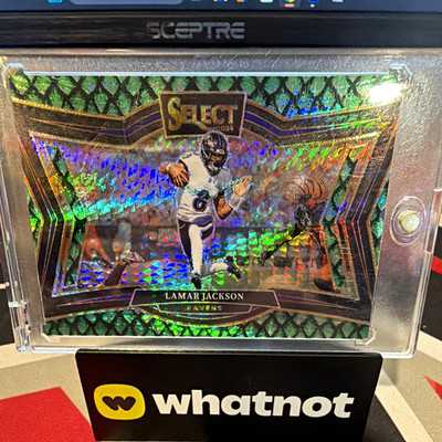 Panini 2024 Select Field Level Lamar Jackson #467 Dragon Scale Prizm /70