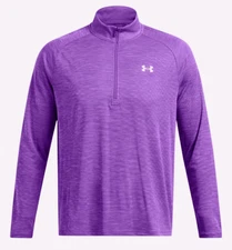🔥$45🔥Under Armour Men's Tech Textured Half Zip Long Sleeve Casual Shirt