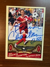Brandi Chastain signed soccer card 2011 Upper Deck Goodwin Champions #18 USA