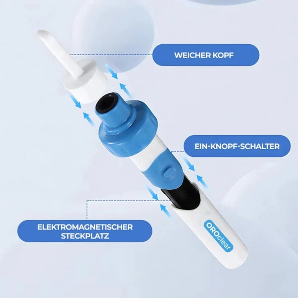 OROclear™ Limpiador de oídos eléctrico Eliminador de cera de oído Limpiador de cera de oído - Imagen 2 de 4
