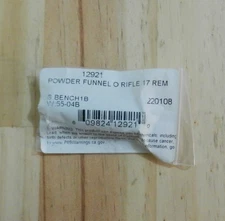 Dillon Powder Funnel - "O" RIFLE - 17 Caliber;  12921