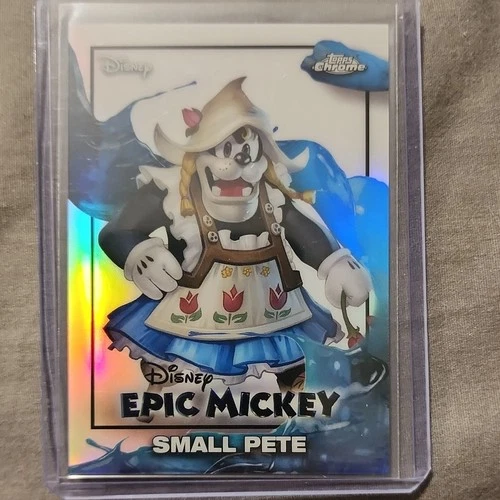 2026 Topps Chrome Disney Neon Epic Mickey Insert EM-13 Small Pete