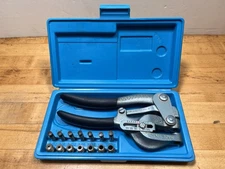 Vintage Roper Whitney No. 5 Jr. 7-Piece Die Hand Punch Set - Complete in Case