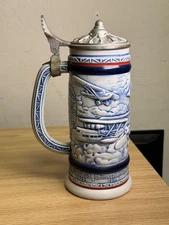Avon Flying Classics 1981 Vintage Lidded Beer Stein