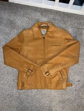 Timberland Tan Leather Jacket Rrp£395