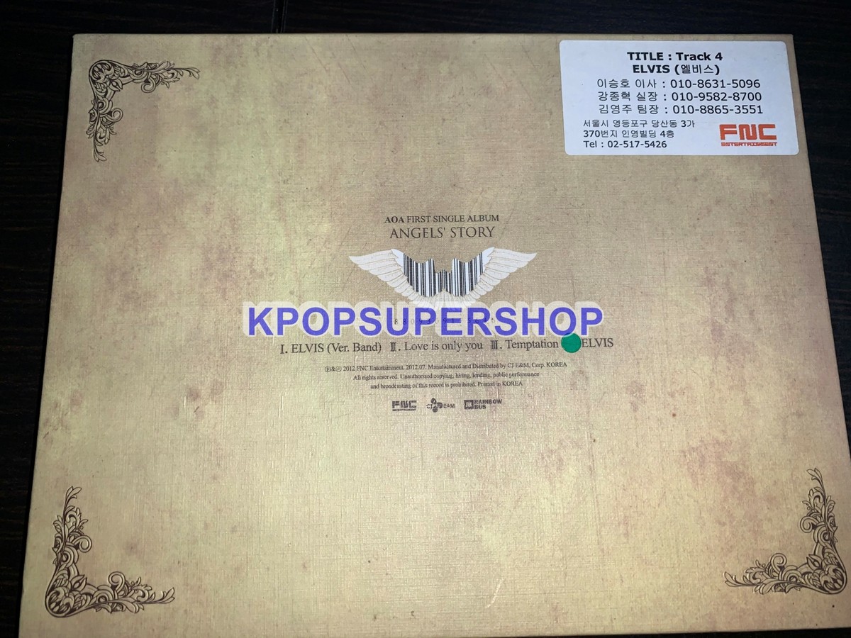 AOA 1st Single Album Vol. 1 - Angels' Story CD Great Cond 1st