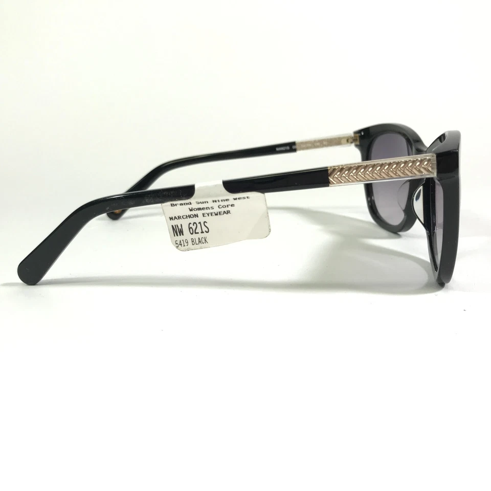 Nine West Sunglasses NW621S 001 Black Cat Eye Frames Purple Lenses 54-19-135 - Image 4 of 4