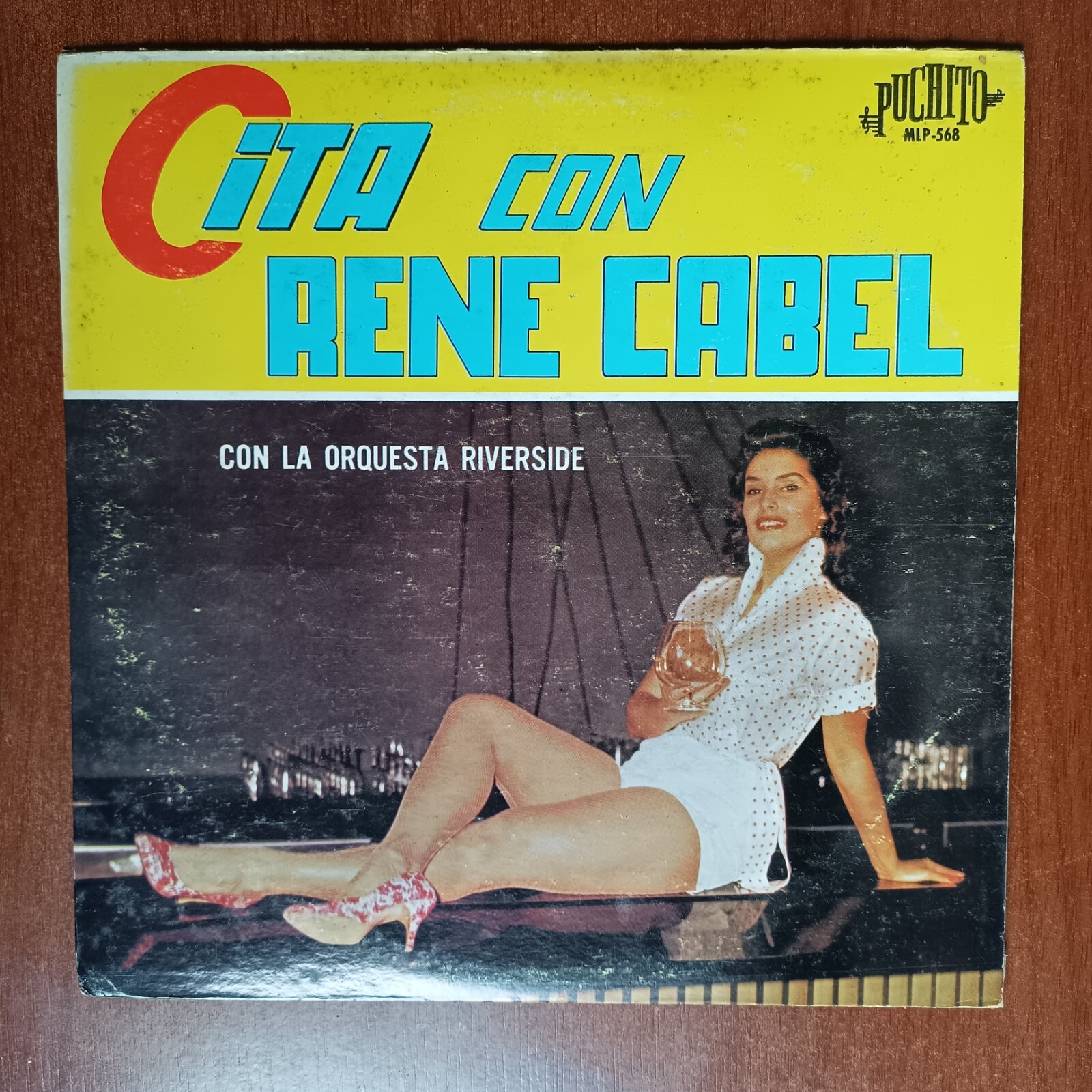 Rene Cabel Con La Orquesta Riverside ‎– Cita Con Rene Cabel Vinyl LP Puchito US