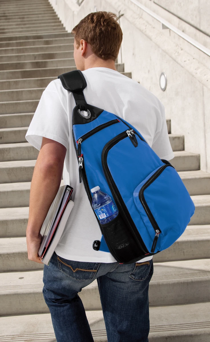 BACKPACK Blue Single Mono Strap Sling Backpacks Crossbody