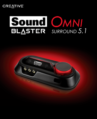 Creative Sound Blaster Omni Surround 5.1 SB1560 600 Ohm Headphone Amp Dual Mic