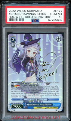 Weiss Schwarz Hololive #ShionDrawings, Murasaki Shion SP E127 PSA