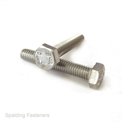 M7 x 1 A2 Edelstahl Vollgewinde Sechskantschrauben 10 mm bis 70 mm lang lieferbar
