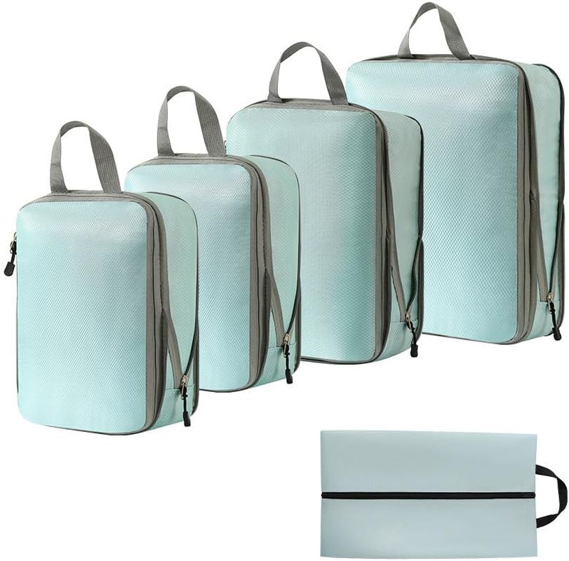Compression Packing Cubes for Suitcase, Travel Bags Organizer for Luggage with S-image