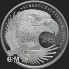 1/2 oz .999 Fine Solid Silver - GSM Double Eagle Uncirculated Round - IN STOCK!!