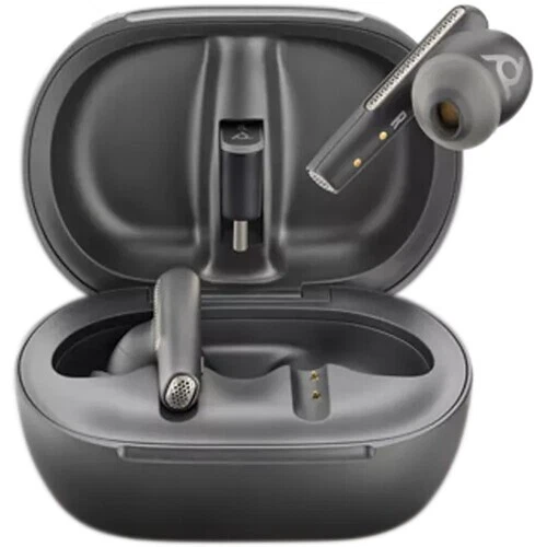 Poly Voyager Free 60+ UC  Bluetooth USB-C, Touchscreen Charge Case, Teams, Black - Image 3 of 4