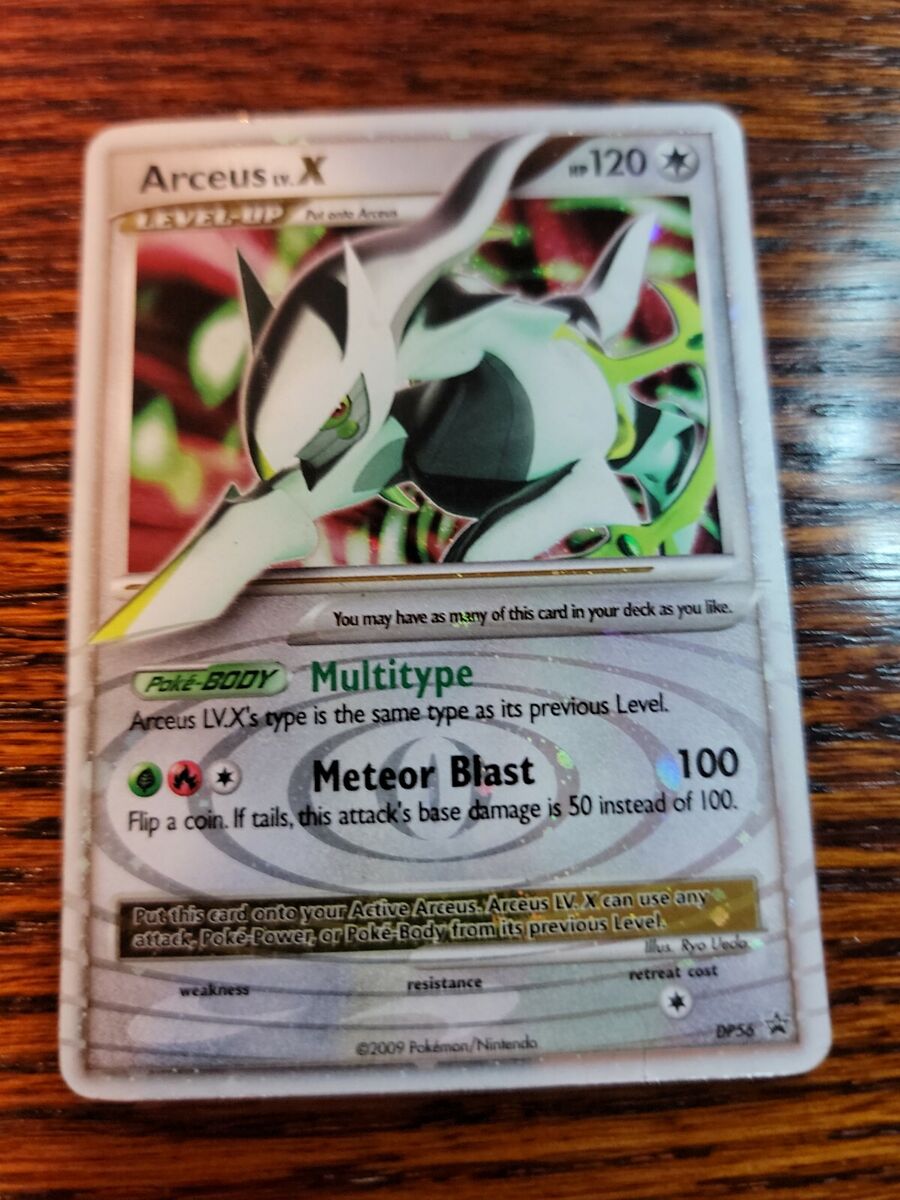 Arceus X DP56 Promo Pokemon Card MP Diamond and Pearl Vintage Nintendo Era