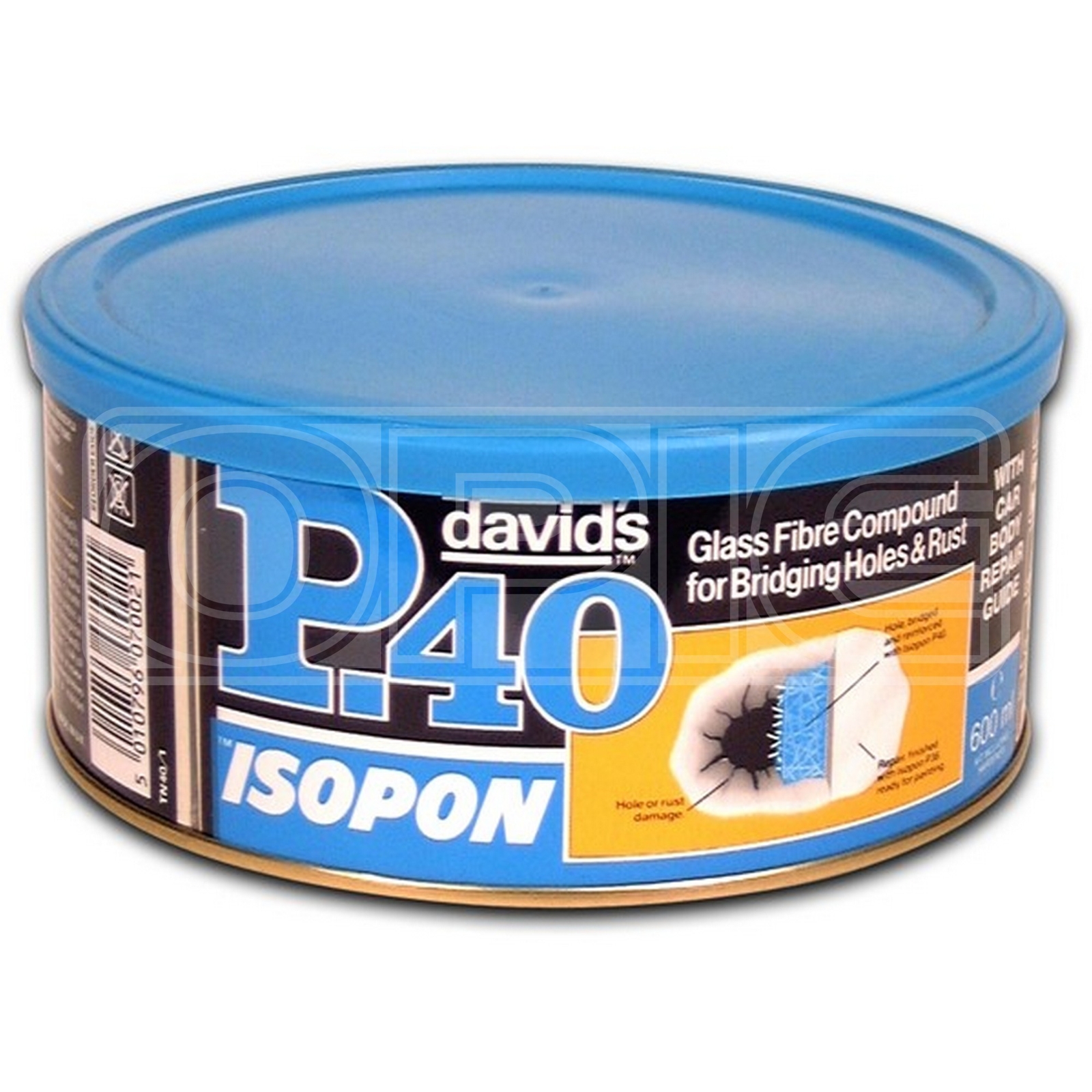 1 X Isopon P40 Glass Fibre 600ml Compound For Bridging Car Vehicle Holes & Rust - Image 4