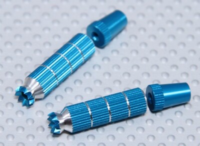 TRANSMITTER CONTROL GIMBAL STICK ENDS LONG BLUE M4 JR Tx RADIO RC