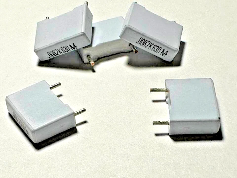 25X - .0082uf @ 630V - MALLORY 160 (AUDIO/TONE) POLY FILM CAPACITOR    # 144M - Image 2 of 2