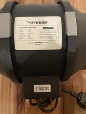 Vivosun 6" Inline Tube Fan Duct For Grow Tent With Variable Speed Controller