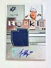 2009-10 SPx Rookie Autographs #166 Tyler Myers /799 RC Buffalo Sabres