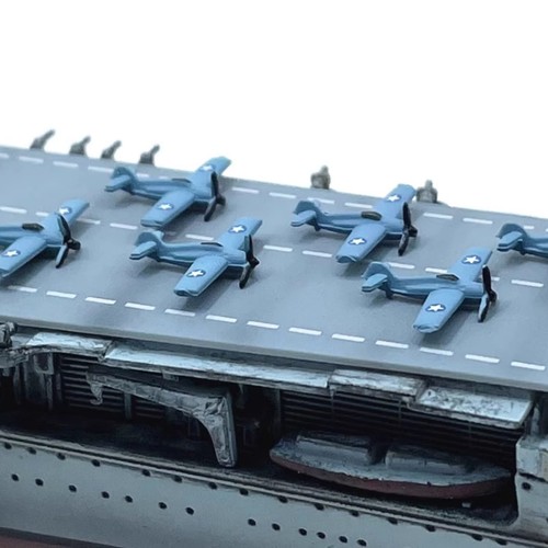 6pcs 1cm 1/1000 US Aircraft Carrier (F4F) Plane Model Collection Display w - Bild 12 von 12