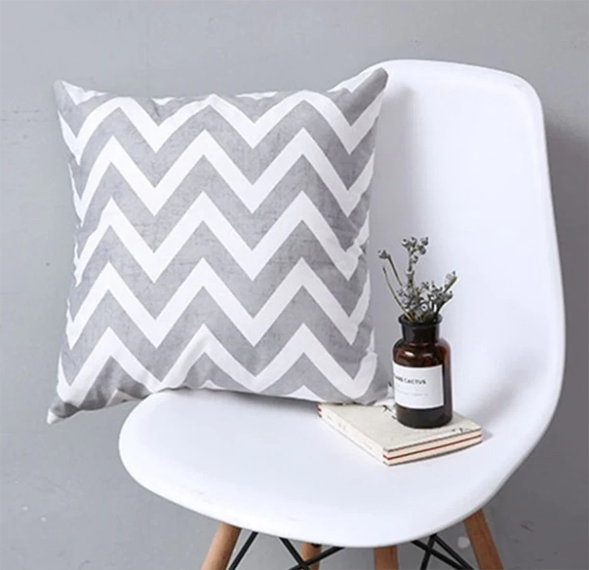 Grey chevron pillow cheap