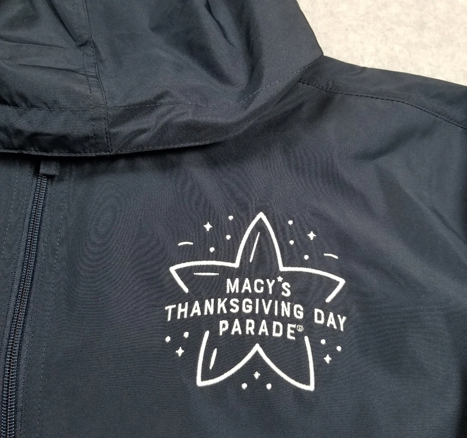 Chaqueta cortavientos Macy’s Thanksgiving Parade adulto mediana M azul mangas largas Foto 2 de 4