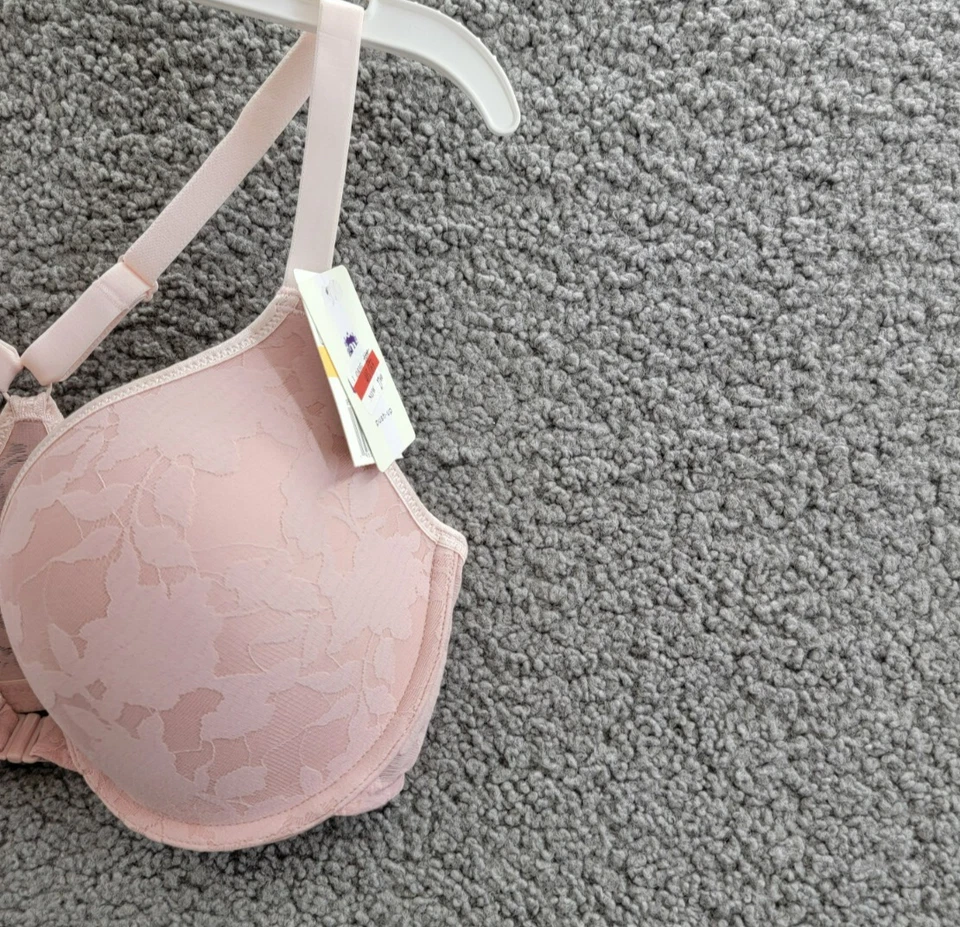 Sujetador push-up cierre frontal escena sombra b.tempt'd by Wacoal para mujer 34DD rosa Foto 4 de 4