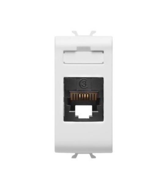 GEWISS GW 10401 PRESA TELEFONICA RJ11 TOOLLESS CHORUS BIANCA
