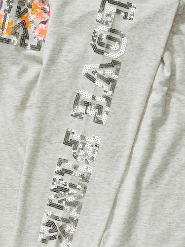 Victoria's Secret PINK BLING LONG SLEEVE CAMPUS TEE S-L NWT - Picture 19 of 30