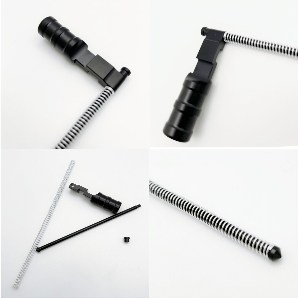 Oversized Red Extended Bolt Handle For Ruger 10/22 Rifle - Aluminum, Black Finish 7 thumbnail image