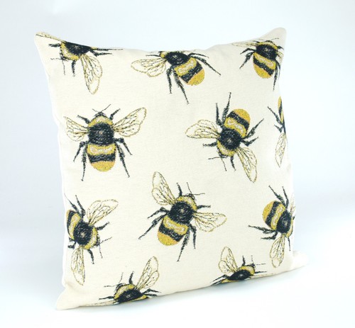 Tapestry Cushion Covers The Bug Collection Bee lady Bird Dragon Fly 17in x 17in - Picture 4 of 9