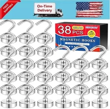 Magnetic Hooks, 25Lbs Strong Heavy Duty Neodymium Magnet Cruise Magnet S-Hooks