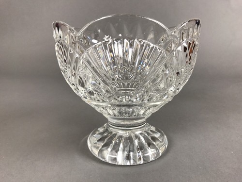 Crystal Candy Dish Flawless 5" Tall 6" Diameter Pedestal Round - Picture 3 of 5